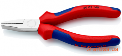 Купити Knipex з гладкими губками L=140 мм плоскогубці Фото плоскогубці з гладкими губками knipex l=140 мм (20 05 140)