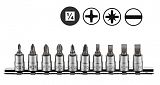 Haбіp біт в головці 1/4" L32мм SL, РН, РZ 10oд. Force (21017)