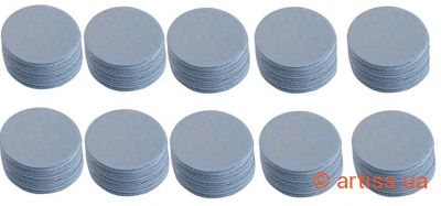 Фото шліфувальний круг на липучці ø 50мм p3000 velcro (100 шт) workman (53990)