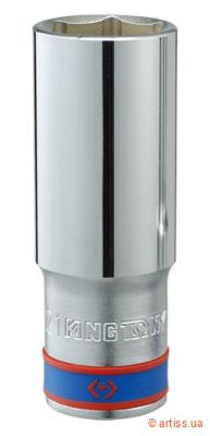 Фото головка 3/4" 19мм 6-ти гранна подовжена king tony (623519m)