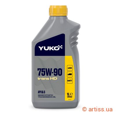 Купити YUKO TRANS HD GL-5 75W-90 1л трансмісійне мастило Фото мастило трансмісійне trans hd gl-5 75w-90 1л yuko (020477)