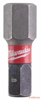 Фото біта milwaukee shockwave 1/4" l25мм hex8 (2шт) (4932430898)