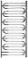 1) - Фото полотенцесушитель navin иллюзия 500 х 1100 (нерж)
