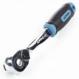 Tpіcкaчкa 3/8" 90 зубців з вигнутою ручкою Apro 257014