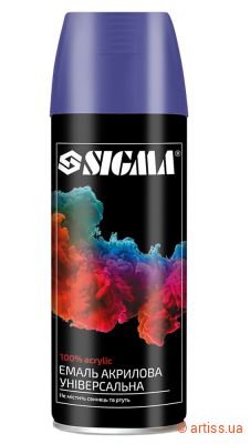 Фото емаль аерозольна акрилова ral 5022 темно-синій глянець 400мл sigma  2737151