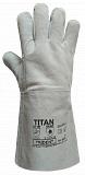 Рукавички з натуральної спільникової шкіри для зварювання Titan Trident (8630)