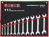 Набір ключів ріжкових дюймових 1/4"-1-1/4" 11 од. Force (5112S)