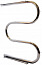 2) - Фото полотенцесушитель змеевик 30 600 х 500 (нерж) с полкой