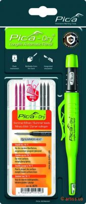 Купити Pica Dry Long Life ø 2,8 мм олівець Фото набір маркувальний pica dry 3030+ стрижні запасні 4070, bundle summer-heat (30407)