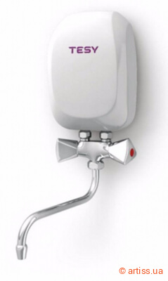 Фото водонагреватель электрический проточный tesy iwh 50 x01 ki со смесителем