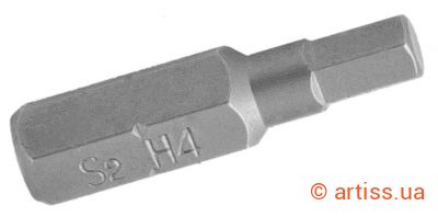 Купити Granite 1/4" L25мм HEX Н4 (2 шт.) біта Фото біта 1/4" l25мм hex н4 (2 шт.) granite (10-04-250)