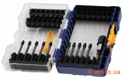 Фото набор бит irwin 1/4" torx, ph, pz 32ед. (iw6062507)