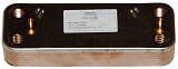 20490089 Вторичный теплообменник на газовый котел Baxi (16 пластин)